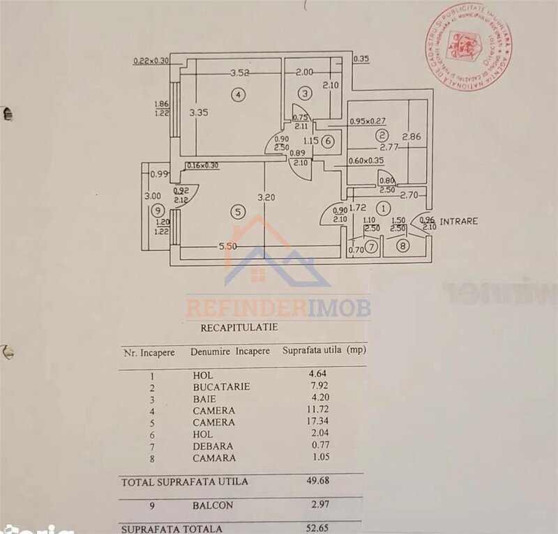 Dristor Apartament de vanzare cu 2 camere, zona Dristor - Ramnicu Sarat